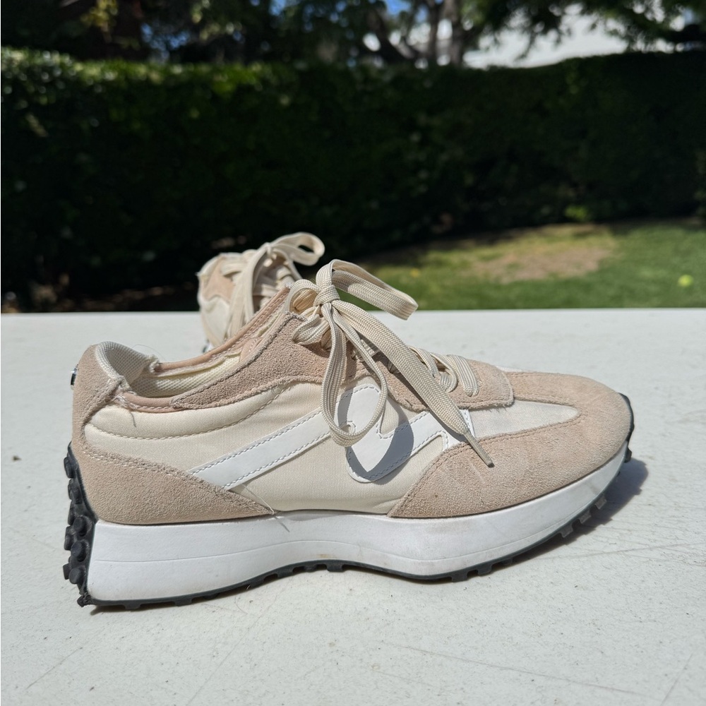 Steve Madden Beige and White Sneakers